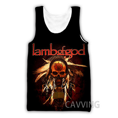 CAVVING 3D Prinditud Lamb Of God Tankitopid Harajuku Vest Suvine alussärk Särgid Tänavarõivad meestele/naistele
