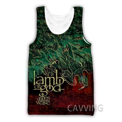 CAVVING 3D Prinditud Lamb Of God Tankitopid Harajuku Vest Suvine alussärk Särgid Tänavarõivad meestele/naistele