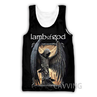 CAVVING 3D Prinditud Lamb Of God Tankitopid Harajuku Vest Suvine alussärk Särgid Tänavarõivad meestele/naistele
