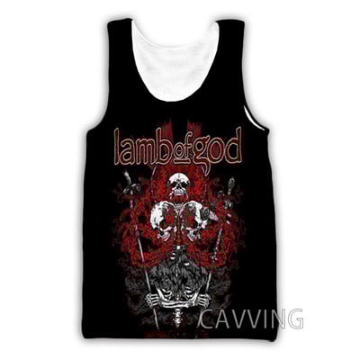 CAVVING 3D Prinditud Lamb Of God Tankitopid Harajuku Vest Suvine alussärk Särgid Tänavarõivad meestele/naistele