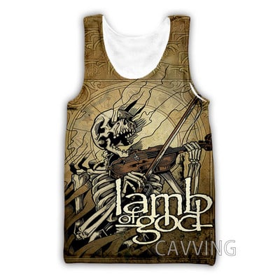 CAVVING 3D Prinditud Lamb Of God Tankitopid Harajuku Vest Suvine alussärk Särgid Tänavarõivad meestele/naistele