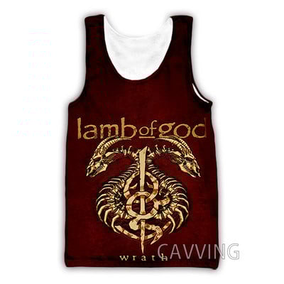 CAVVING 3D Prinditud Lamb Of God Tankitopid Harajuku Vest Suvine alussärk Särgid Tänavarõivad meestele/naistele