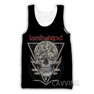 CAVVING 3D Prinditud Lamb Of God Tankitopid Harajuku Vest Suvine alussärk Särgid Tänavarõivad meestele/naistele
