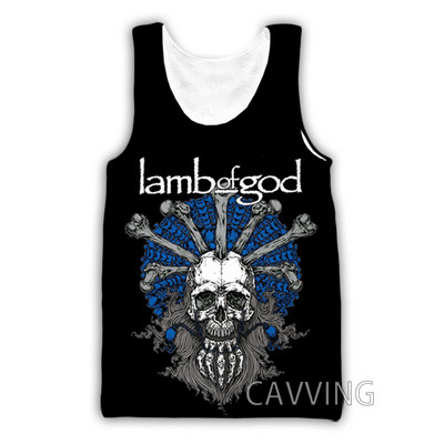 CAVVING 3D Prinditud Lamb Of God Tankitopid Harajuku Vest Suvine alussärk Särgid Tänavarõivad meestele/naistele
