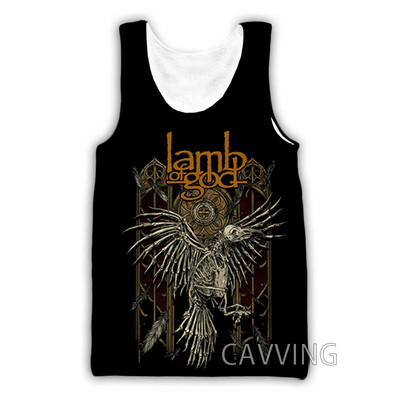 CAVVING 3D Prinditud Lamb Of God Tankitopid Harajuku Vest Suvine alussärk Särgid Tänavarõivad meestele/naistele