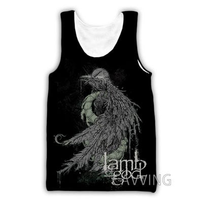 CAVVING 3D Prinditud Lamb Of God Tankitopid Harajuku Vest Suvine alussärk Särgid Tänavarõivad meestele/naistele