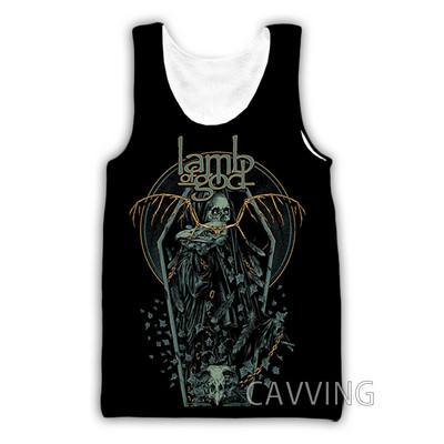 CAVVING 3D Prinditud Lamb Of God Tankitopid Harajuku Vest Suvine alussärk Särgid Tänavarõivad meestele/naistele