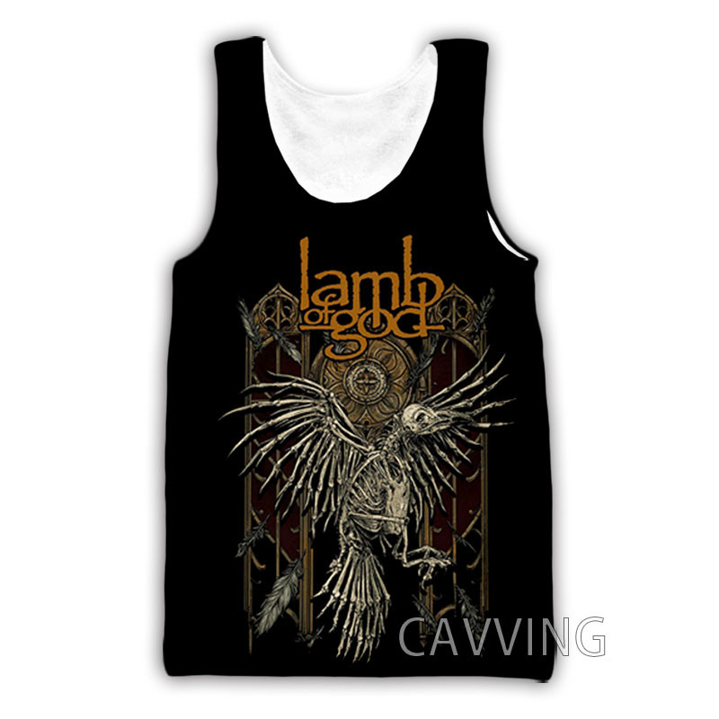 CAVVING Tricou imprimat 3D Lamb of God Harajuku Vestă de vară Tricou Cămașă Streetwear pentru bărbați/femei