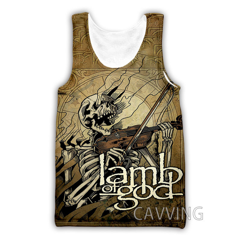 CAVVING Tricou imprimat 3D Lamb of God Harajuku Vestă de vară Tricou Cămașă Streetwear pentru bărbați/femei