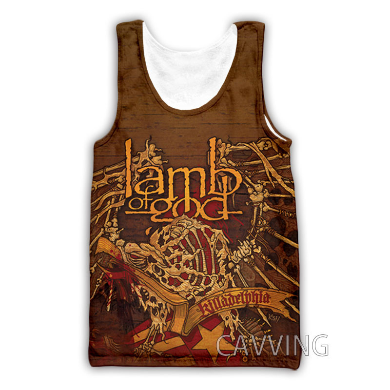 CAVVING Tricou imprimat 3D Lamb of God Harajuku Vestă de vară Tricou Cămașă Streetwear pentru bărbați/femei