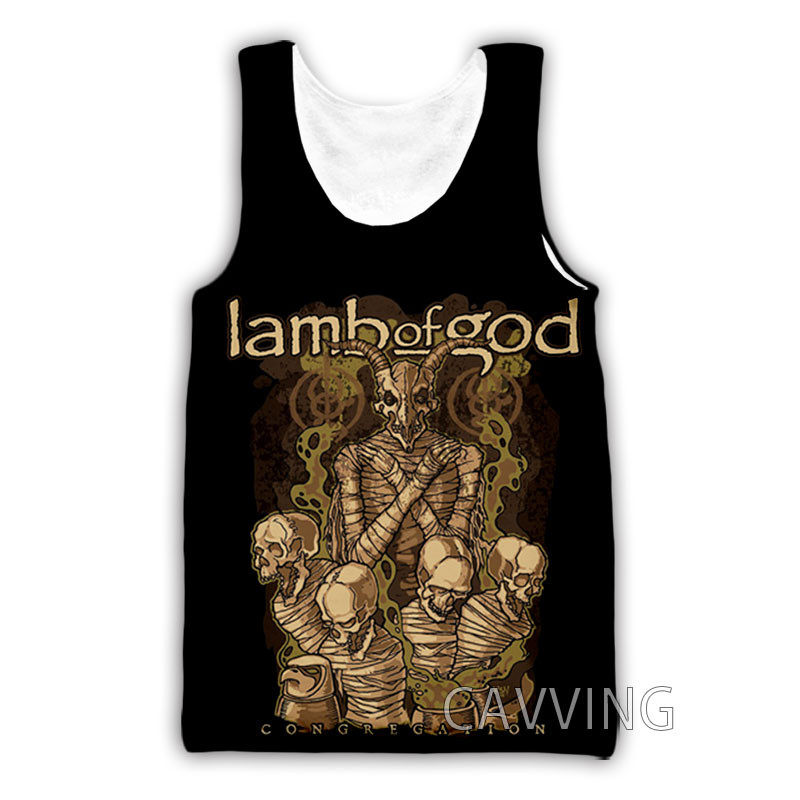 CAVVING Tricou imprimat 3D Lamb of God Harajuku Vestă de vară Tricou Cămașă Streetwear pentru bărbați/femei