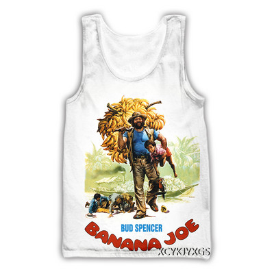 phechion Nova moda za muškarce/žene Bud Spencer Terence Hill 3D printan prsluk bez rukava Ulična odjeća za muškarce široke sportske majice bez rukava A73