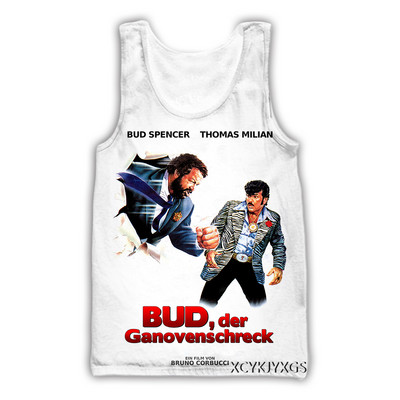 phechion Nova moda za muškarce/žene Bud Spencer Terence Hill 3D printan prsluk bez rukava Ulična odjeća za muškarce široke sportske majice bez rukava A73