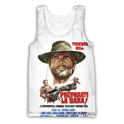 phechion Nova moda za muškarce/žene Bud Spencer Terence Hill 3D printan prsluk bez rukava Ulična odjeća za muškarce široke sportske majice bez rukava A73
