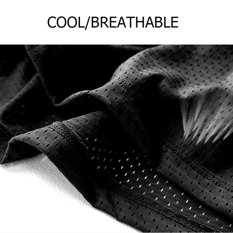 Férfi hálós mellény Ice Silk Gyorsan száradó testépítés Fitness Izom ujjatlan keskeny vállmellény Fitness alkalmi sport