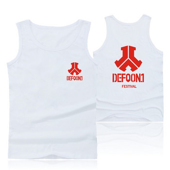 Defqon 1 Тениски Големи размери Потник Мъжки горнища без ръкави и аниме Sugar Life Street Wear Style Ризи Летни жилетки Defqon 1