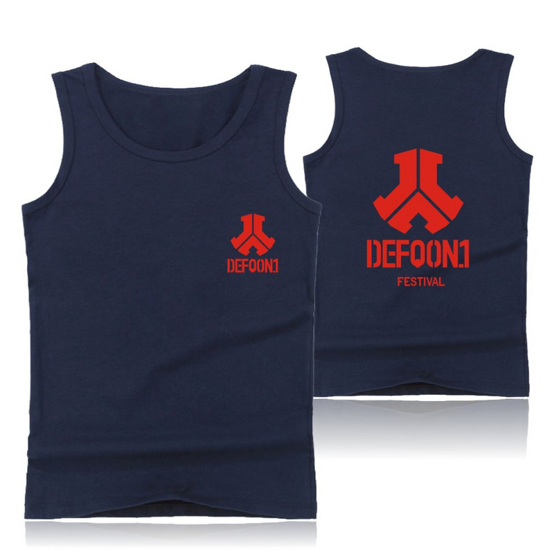 Defqon 1 T-krekli Lielizmēra vīriešu topi bez piedurknēm un Anime Sugar Life Street Wear stila krekli Vasaras vestes Defqon 1