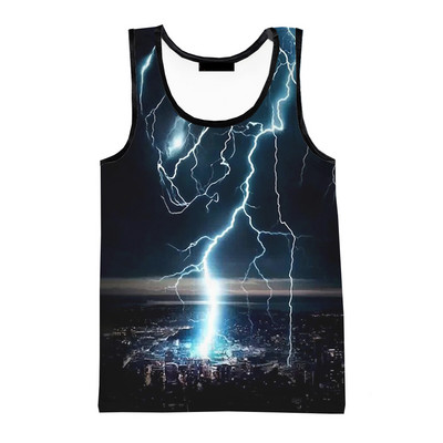 Predator Fashion Summer Men Τρισδιάστατα τυπωμένα μπλουζάκια αμάνικα πουκάμισα Spring Harajuku Personality Νέες ταινίες Ανδρικά ρούχα