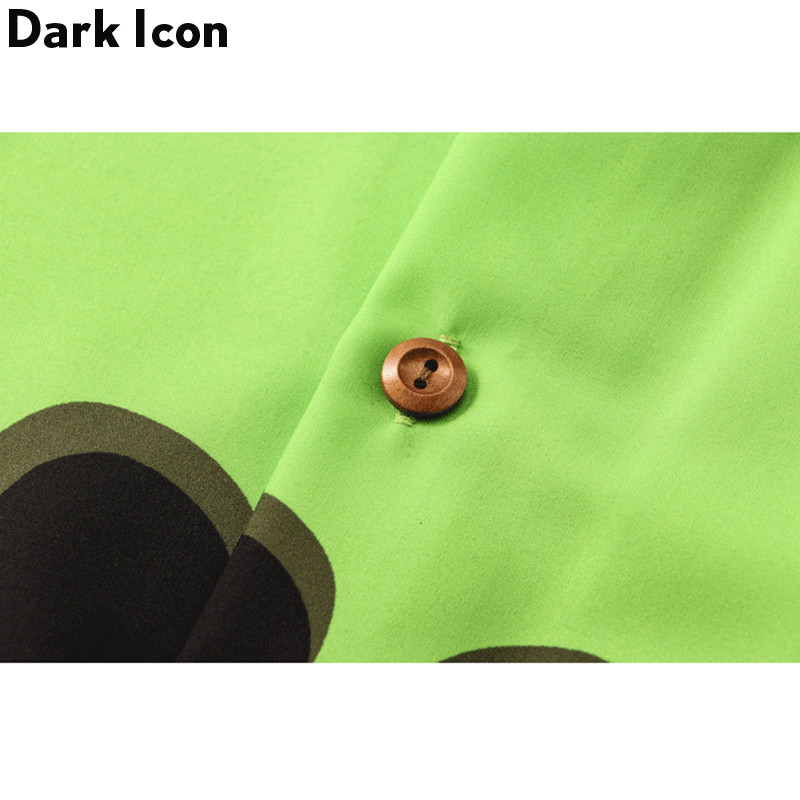 Dark Icon Color Block Χαβάης Ανδρικό πουκάμισο Vintage Πόλο Μπλουζάκια Καλοκαιρινό Streetwear Ανδρικά πουκάμισα κοντά μανίκια
