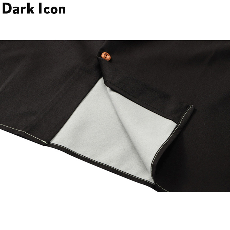 Dark Icon Color Block Χαβάης Ανδρικό πουκάμισο Vintage Πόλο Μπλουζάκια Καλοκαιρινό Streetwear Ανδρικά πουκάμισα κοντά μανίκια