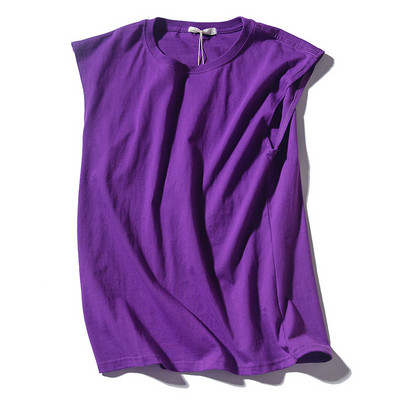 MRMT 2023 uhiuus meeste ühevärviline vest vabaaja spordimeeste puuvillane ümara kaelusega varrukateta T-särgi vest