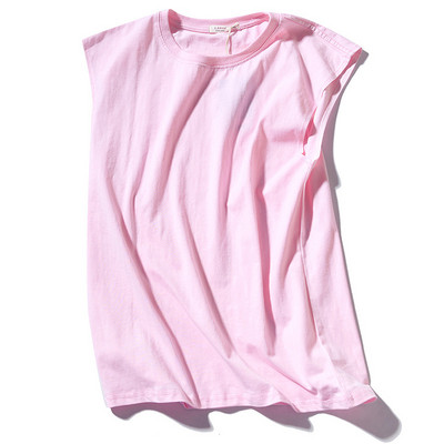 MRMT 2023 uhiuus meeste ühevärviline vest vabaaja spordimeeste puuvillane ümara kaelusega varrukateta T-särgi vest