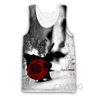 Jauna modes sieviešu/vīriešu 3D drukas Depeche-Mode topi Harajuku veste Vasaras apakškrekls Krekli Ielu apģērbs H01