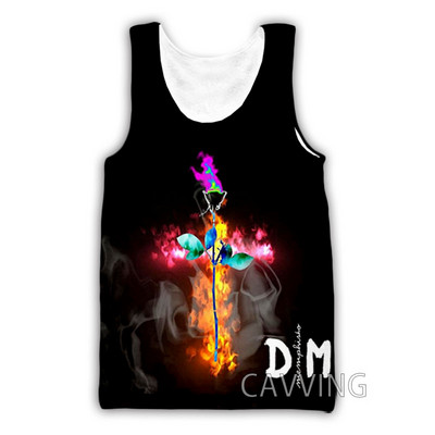 Jauna modes sieviešu/vīriešu 3D drukas Depeche-Mode topi Harajuku veste Vasaras apakškrekls Krekli Ielu apģērbs H01