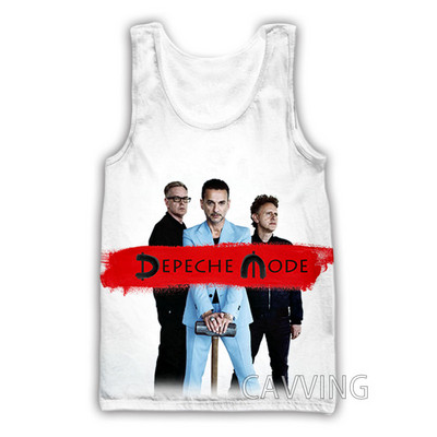 Jauna modes sieviešu/vīriešu 3D drukas Depeche-Mode topi Harajuku veste Vasaras apakškrekls Krekli Ielu apģērbs H01