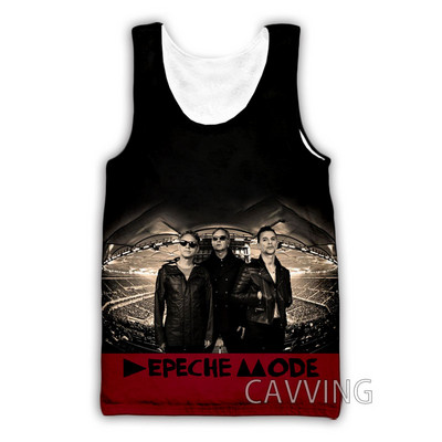 Jauna modes sieviešu/vīriešu 3D drukas Depeche-Mode topi Harajuku veste Vasaras apakškrekls Krekli Ielu apģērbs H01