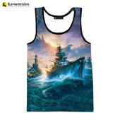 2023. gada modes karakuģis, 3D drukas topi, vīriešu vasaras vestes, sieviešu, ikdienas karakuģu krekli bez piedurknēm Ielu apģērbi, lielizmēra topi