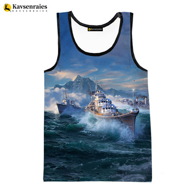 2023. gada modes karakuģis, 3D drukas topi, vīriešu vasaras vestes, sieviešu, ikdienas karakuģu krekli bez piedurknēm Ielu apģērbi, lielizmēra topi