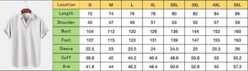 Ежедневна универсална риза с едно копче за 2022 г. Нова мъжка хавайска риза с къс ръкав Плажно горнище с 3D принт 5XL