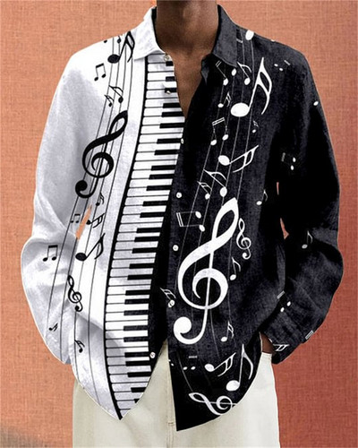 Meeste top revääriga särk vabaaja moetrend loominguline lilleline kõrglahutusega muster kvaliteetne pehme ja mugav kangas 2023