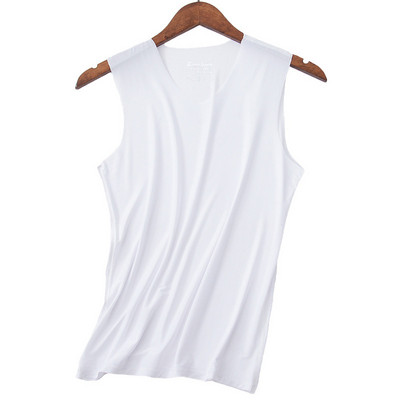 Férfi Ruházat Fitness Férfi Mellény Ruházat Férfi Tank tetejű Testépítés Tight Ice Silk Nyári Mellény Alsóingek Fitness ujjatlan