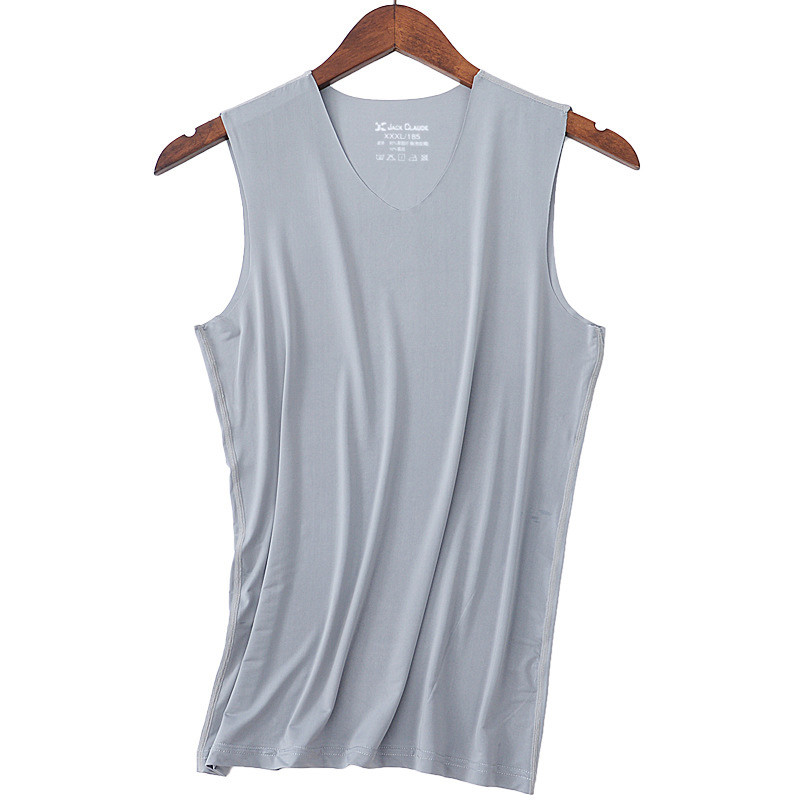 Férfi Ruházat Fitness Férfi Mellény Ruházat Férfi Tank tetejű Testépítés Tight Ice Silk Nyári Mellény Alsóingek Fitness ujjatlan