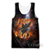 Νέα μόδα Γυναικείες/Ανδρικές 3D εκτυπωμένες μπλούζες ροκ μπάντας Harajuku γιλέκο καλοκαιρινά πουκάμισα εσώρουχα Streetwear