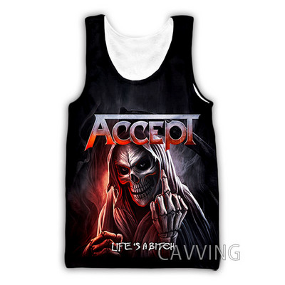 Νέα μόδα Γυναικείες/Ανδρικές 3D εκτυπωμένες μπλούζες ροκ μπάντας Harajuku γιλέκο καλοκαιρινά πουκάμισα εσώρουχα Streetwear