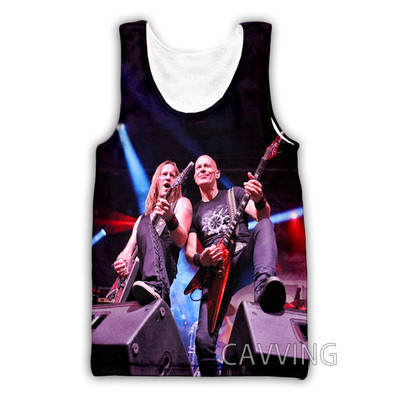 Νέα μόδα Γυναικείες/Ανδρικές 3D εκτυπωμένες μπλούζες ροκ μπάντας Harajuku γιλέκο καλοκαιρινά πουκάμισα εσώρουχα Streetwear