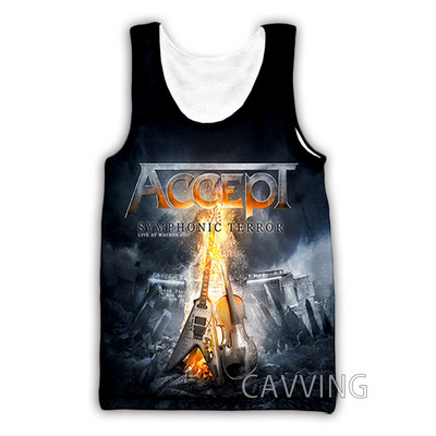 Νέα μόδα Γυναικείες/Ανδρικές 3D εκτυπωμένες μπλούζες ροκ μπάντας Harajuku γιλέκο καλοκαιρινά πουκάμισα εσώρουχα Streetwear