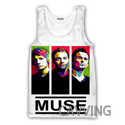 CAVVING 3D Printed MUSE Rock Tank Topi Harajuku Vest Vasaras Apakškrekls Krekli Ielu apģērbs vīriešiem/sieviešu V01