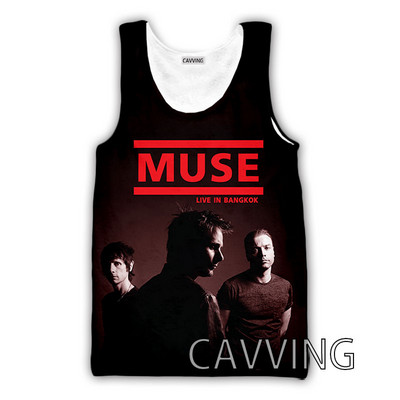 CAVVING 3D Printed MUSE Rock Tank Topi Harajuku Vest Vasaras Apakškrekls Krekli Ielu apģērbs vīriešiem/sieviešu V01
