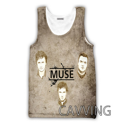 CAVVING 3D Printed MUSE Rock Tank Topi Harajuku Vest Vasaras Apakškrekls Krekli Ielu apģērbs vīriešiem/sieviešu V01