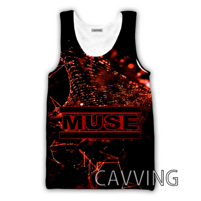 CAVVING 3D Printed MUSE Rock Tank Topi Harajuku Vest Vasaras Apakškrekls Krekli Ielu apģērbs vīriešiem/sieviešu V01