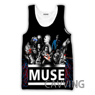 CAVVING 3D Printed MUSE Rock Tank Topi Harajuku Vest Vasaras Apakškrekls Krekli Ielu apģērbs vīriešiem/sieviešu V01