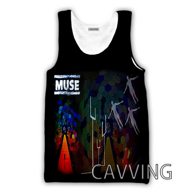 CAVVING 3D Printed MUSE Rock Tank Topi Harajuku Vest Vasaras Apakškrekls Krekli Ielu apģērbs vīriešiem/sieviešu V01