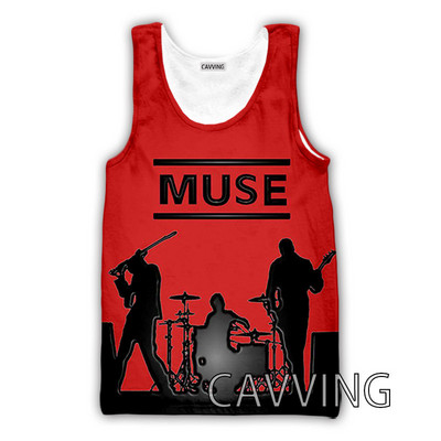 CAVVING 3D Printed MUSE Rock Tank Topi Harajuku Vest Vasaras Apakškrekls Krekli Ielu apģērbs vīriešiem/sieviešu V01