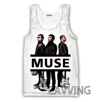 CAVVING 3D Printed MUSE Rock Tank Topi Harajuku Vest Vasaras Apakškrekls Krekli Ielu apģērbs vīriešiem/sieviešu V01