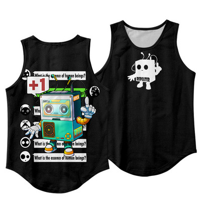 Vīriešu modes bezpiedurknēm, melnā tīģera apdrukas veste, fitnesa kultūrisms, muskuļu apakškrekls, sporta zāle