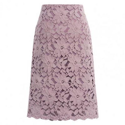 Eleganti brīvdienu Taisni svārki Sieviešu biroja Mežģīņu svārki Meitenēm A-Line Dobji Fitness Svārki Smalki Ceļa garums Liela izmēra svārki